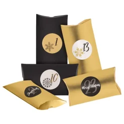 Adventskalender Askar Svart/Guld