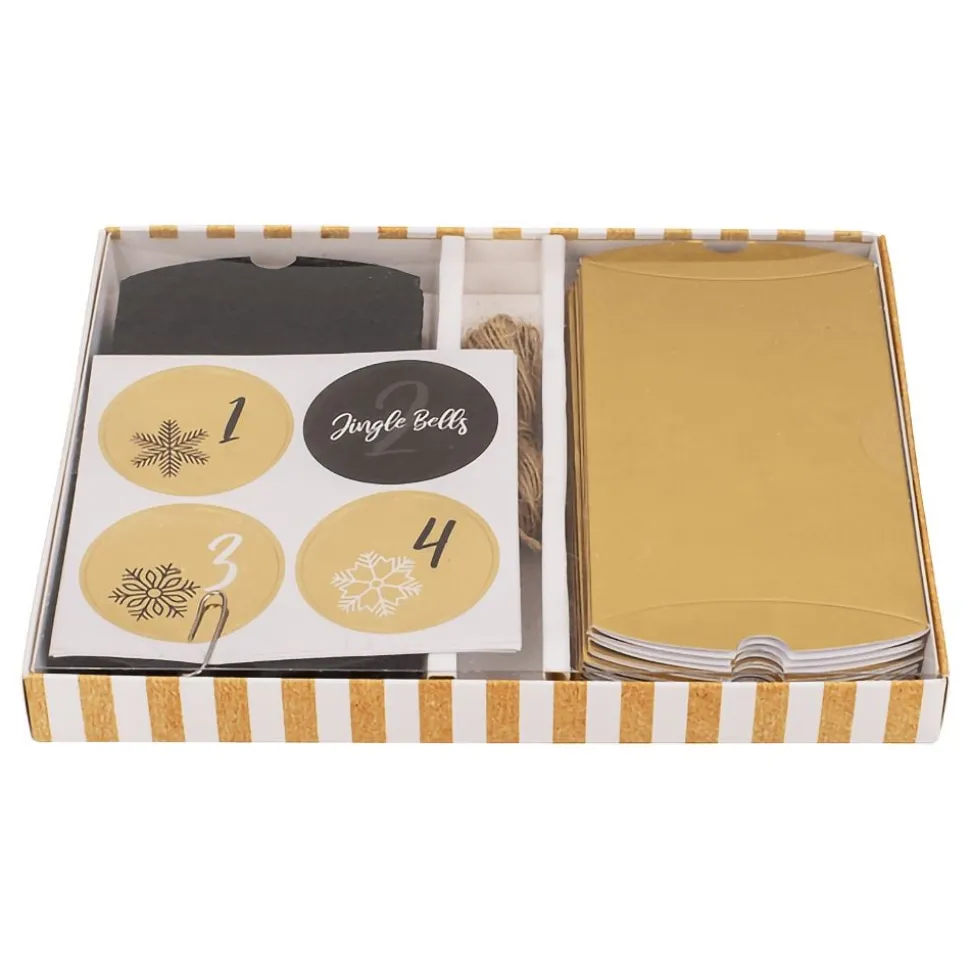Adventskalender Askar Svart/Guld