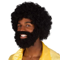Afro Perukset Svart