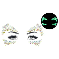 Ansiktssmycken Glow in the Dark Evil