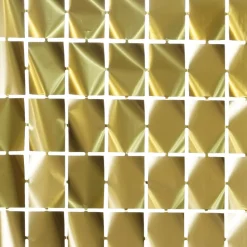 Backdrop Kvadratisk Guld Metallic