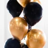 Ballongbukett Svart/Guld