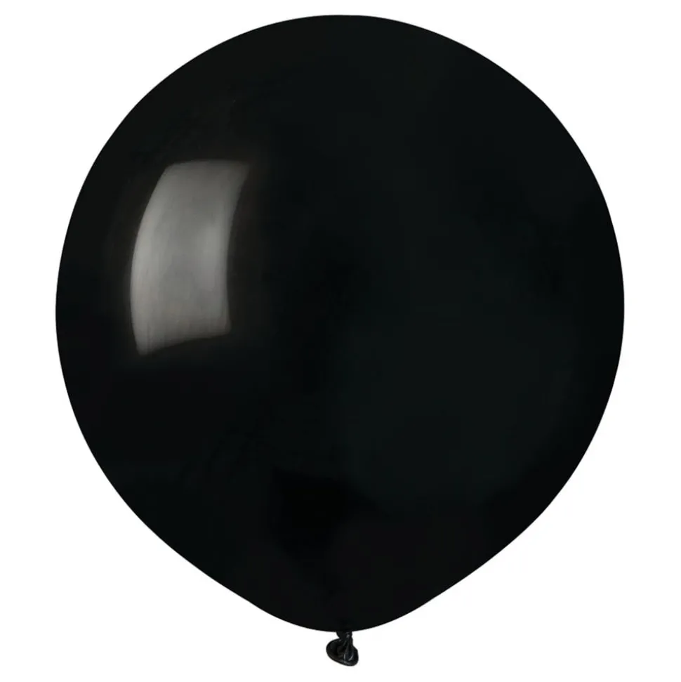 Ballonger Svart Runda Stora