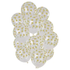 Ballonger Prickiga Guld