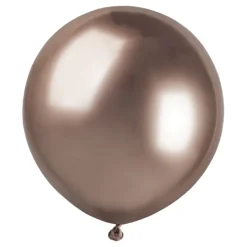 Ballonger Shiny Roséguld Runda Stora