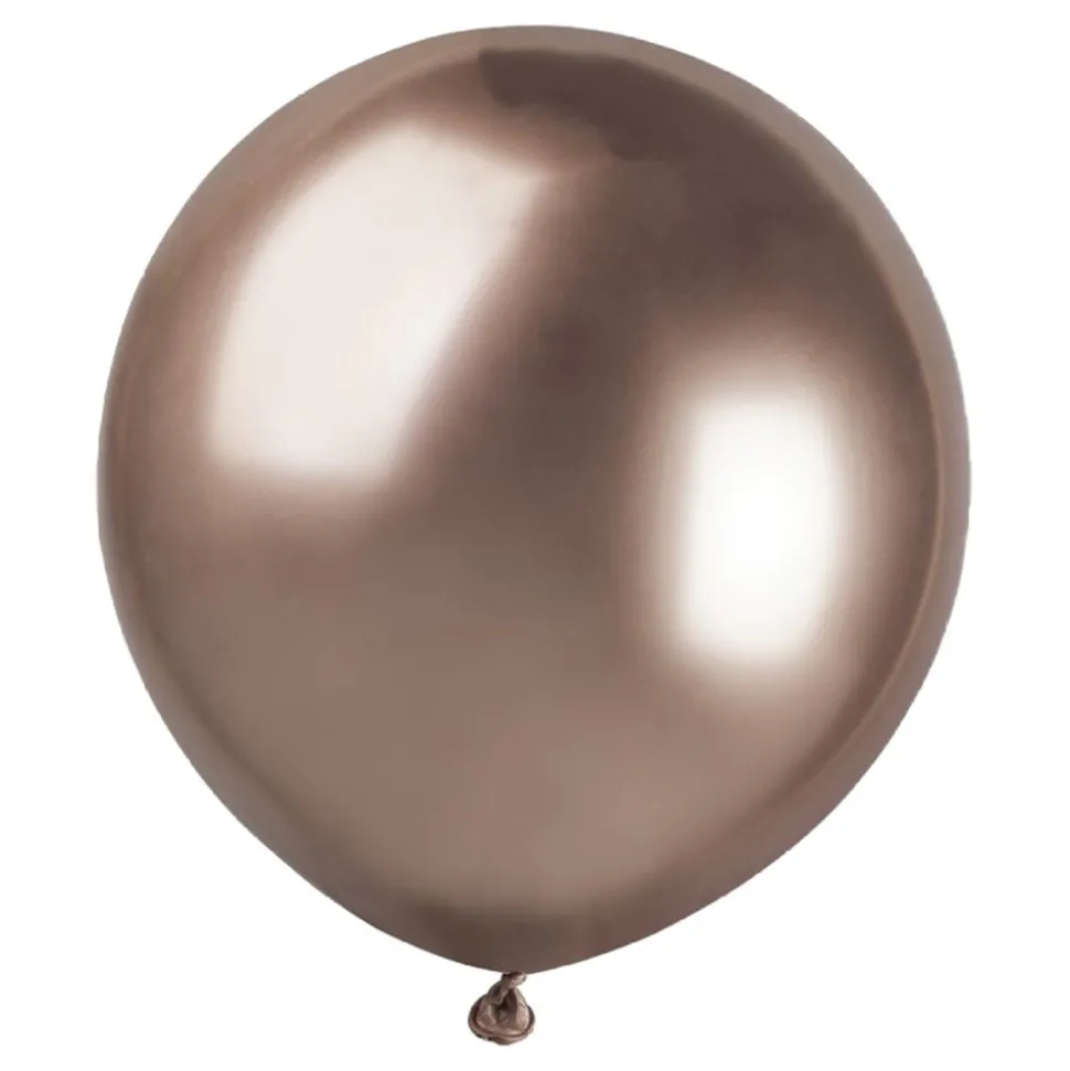Ballonger Shiny Roséguld Runda Stora