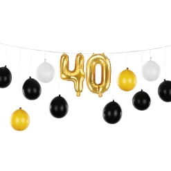 Ballonggirlang 40 Guld/Champagne