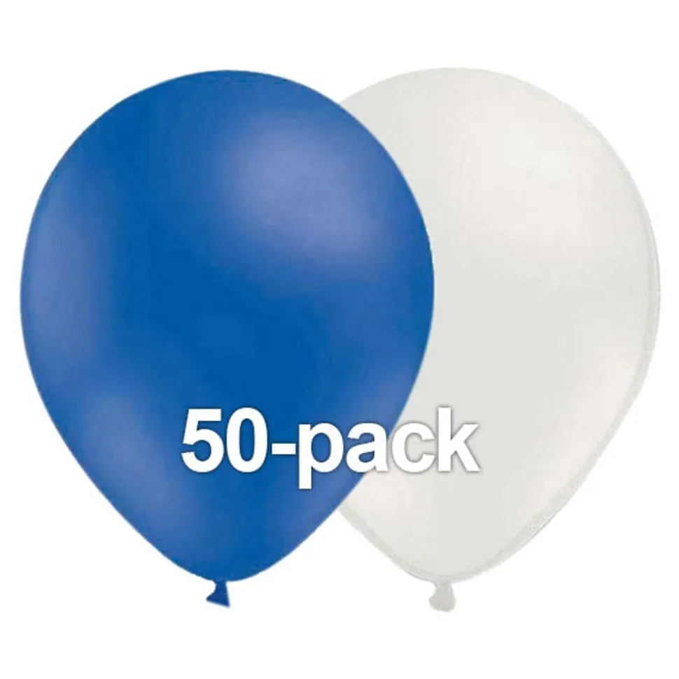 Ballongkombo Blå/Vit