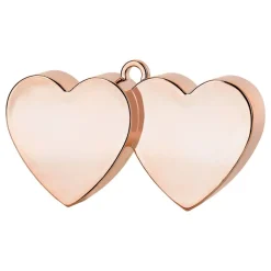 Ballongvikt Dubbla Hjärtan Roséguld