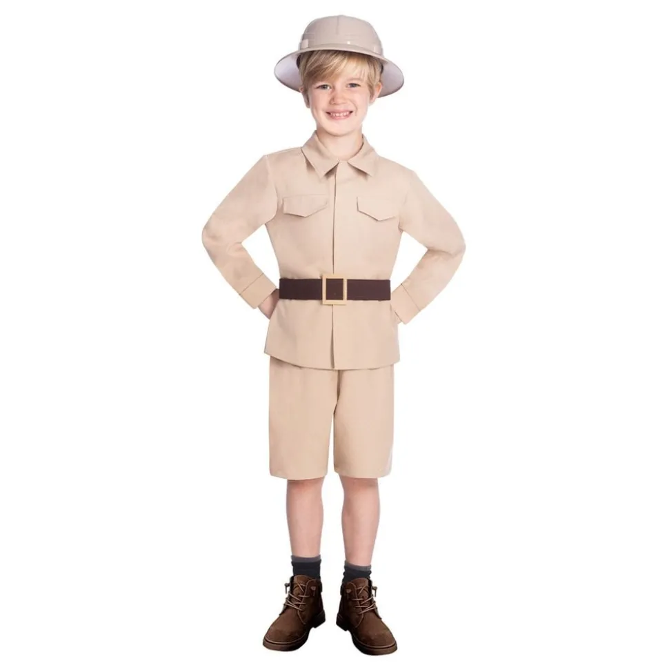 Beige Safari Barn Maskeraddräkt