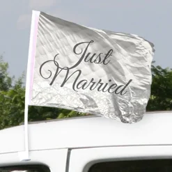 Bilflagga Just Married