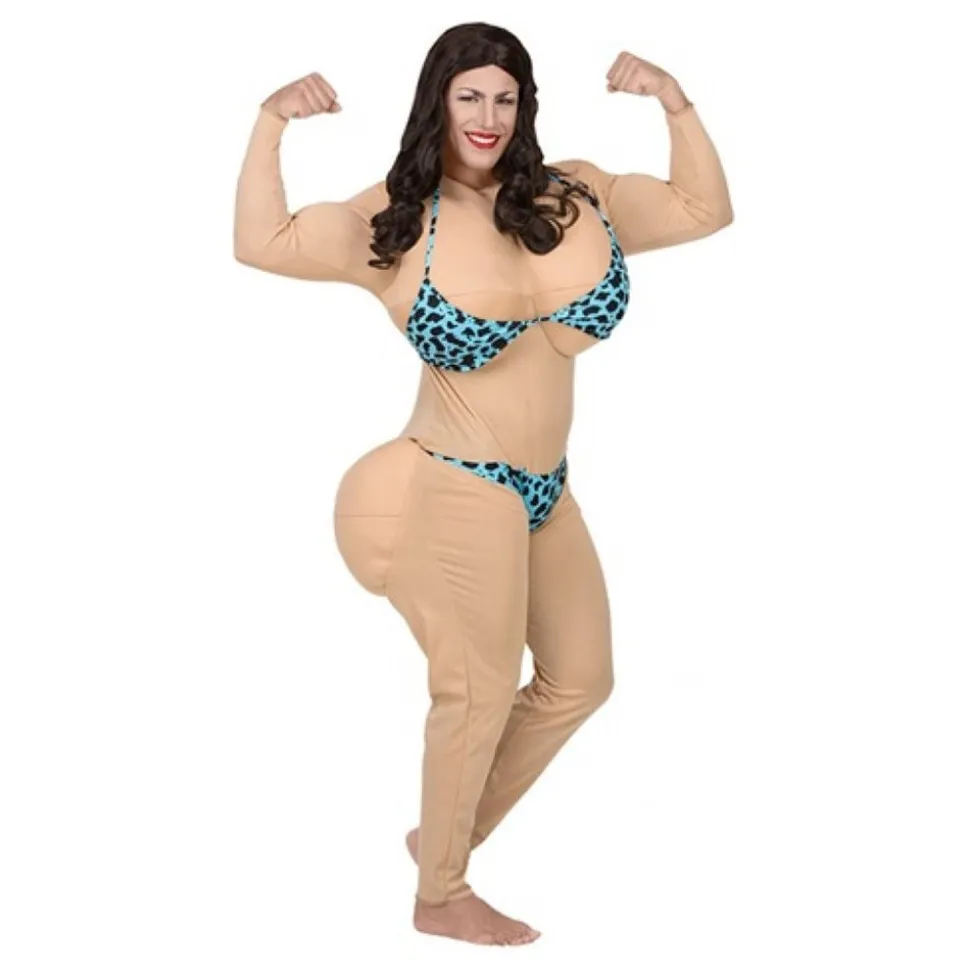 Bodybuilder Dragqueen Maskeraddräkt