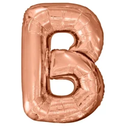 Bokstavsballong Roséguld Metallic