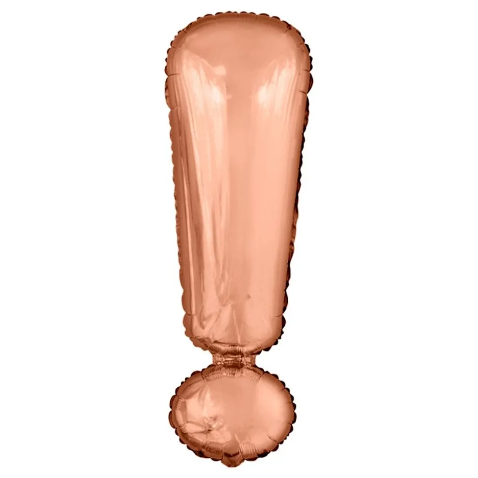 Bokstavsballong Roséguld Metallic