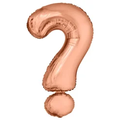 Bokstavsballong Roséguld Metallic
