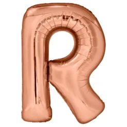 Bokstavsballong Roséguld Metallic