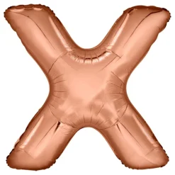 Bokstavsballong Roséguld Metallic