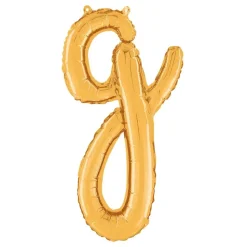 Bokstavsballong Script Guld