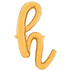 Bokstavsballong Script Guld