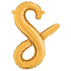 Bokstavsballong Script Guld