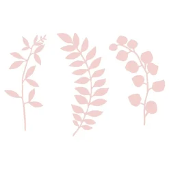 Bordsdekorationer Löv Rosa