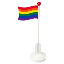 Bordsflagga i Trä Pride Flaggan
