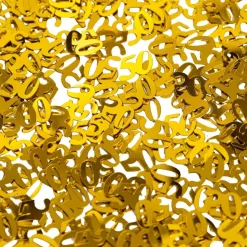 Bordskonfetti Siffra 50 Guld Metallic