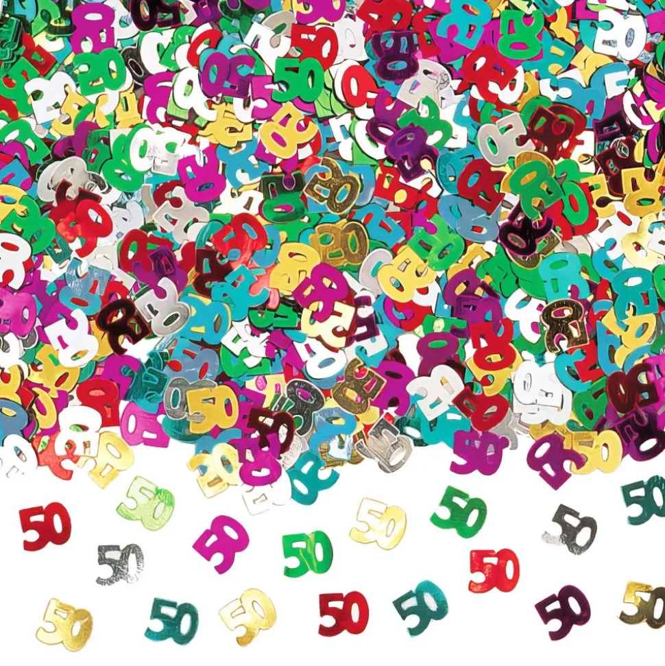 Bordskonfetti 50 Flerfärgad