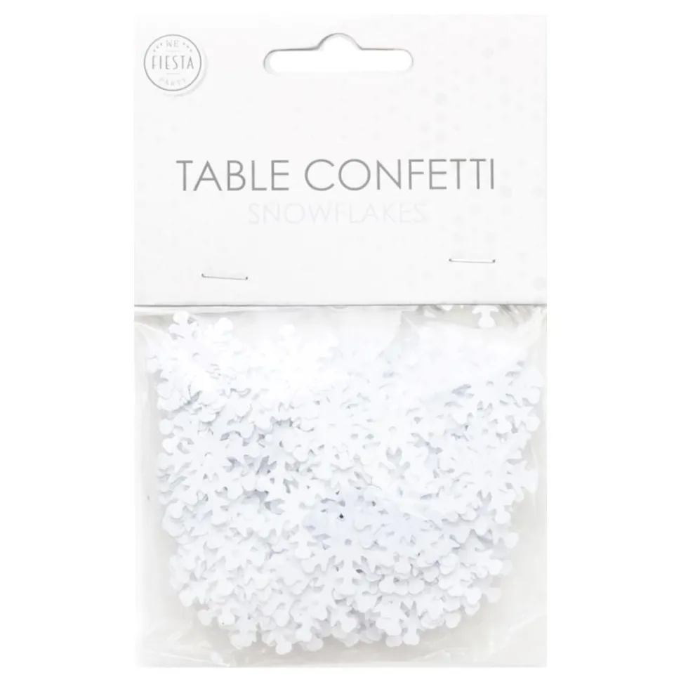 Bordskonfetti Snöflingor Vita