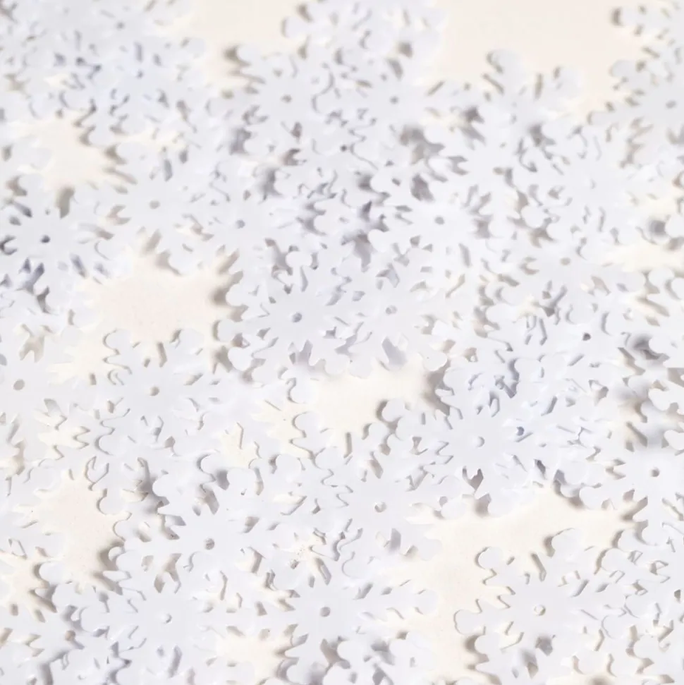 Bordskonfetti Snöflingor Vita