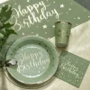 Bordslöpare Happy Birthday Grön/Guld