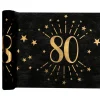 Bordslöpare Sparkling 80 Svart/Guld