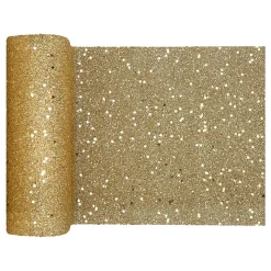 Bordslöpare Tjock Guld Glitter