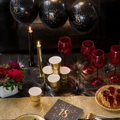Bordslöpare Tjock Guld Glitter
