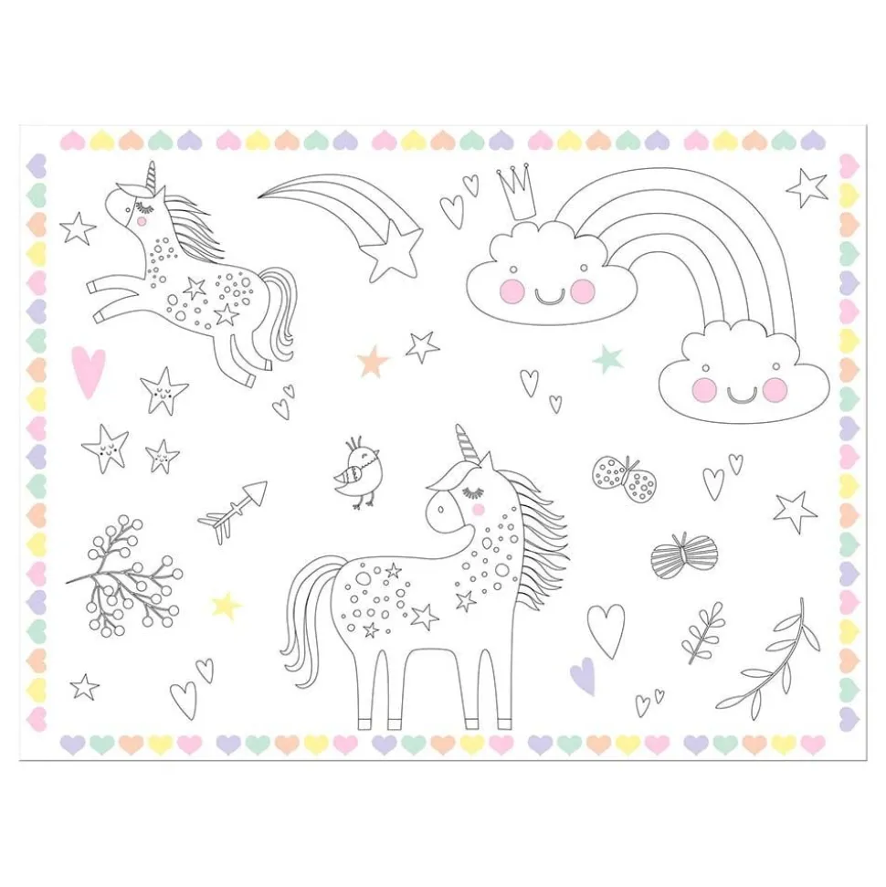Bordstabletter Målarduk Unicorns & Rainbows