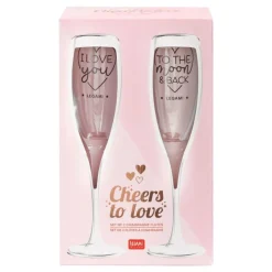 Champagneglas Cheers to Love