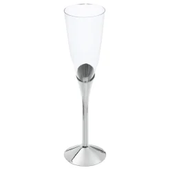 Champagneglas med Fot Silver