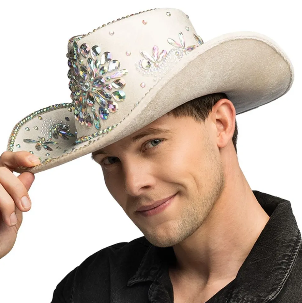 Cowboyhatt Crystal Beige