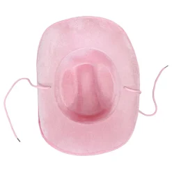 Cowboyhatt med Komönster Rosa/Vit