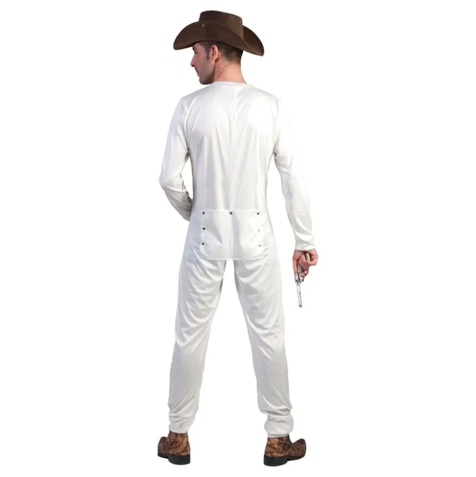 Cowboy Underställ Vit Maskeraddräkt