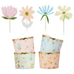 Cupcake Kit Floral Pastell