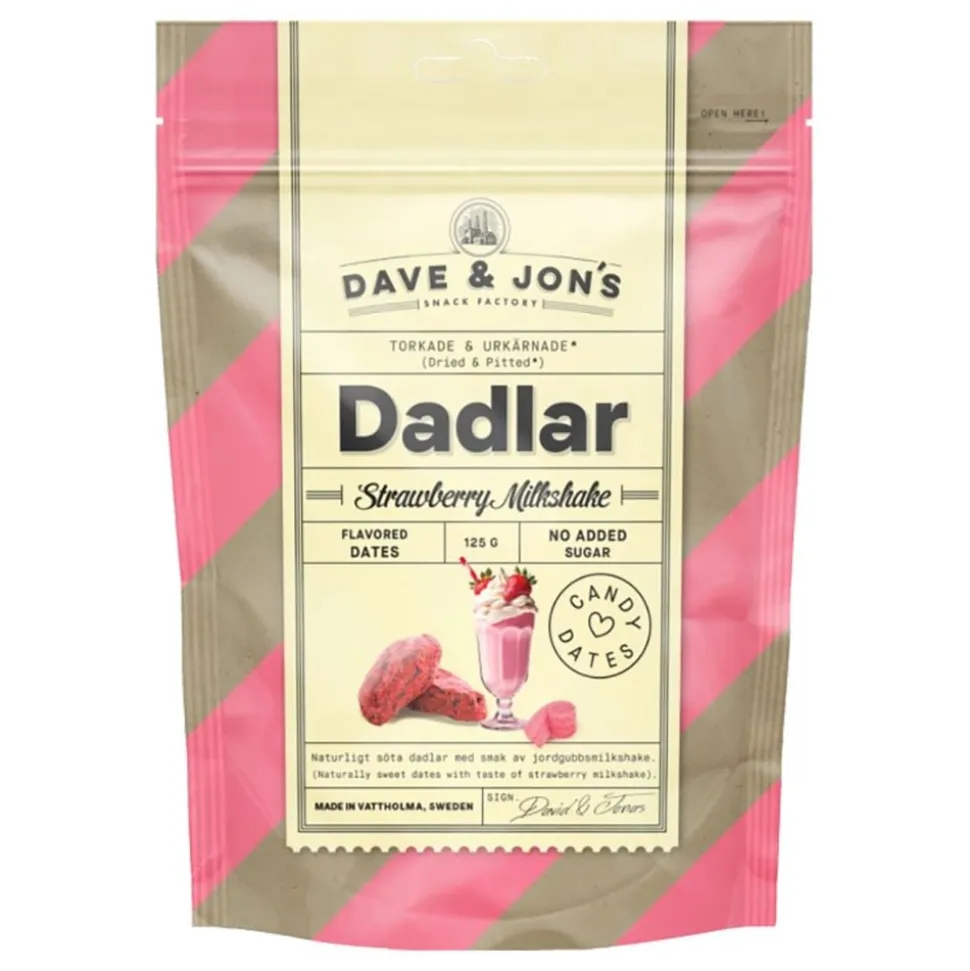 Dave & Jon's Dadlar Strawberry Milkshake