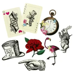 Dekorationer Stora Alice Wonderland