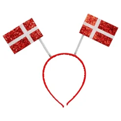 Diadem Glittriga Danska Flaggor
