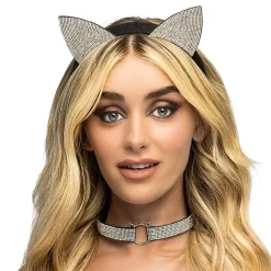 Diadem Kattöron & Choker Strass