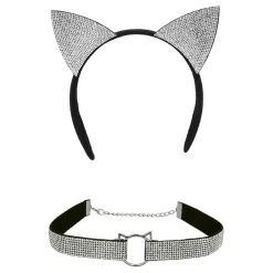 Diadem Kattöron & Choker Strass