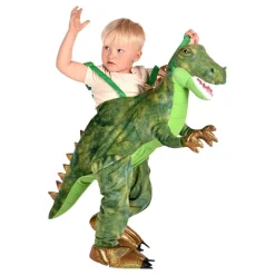 Dinosaurie Barn Ridande Maskeraddräkt