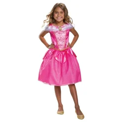 Disney Aurora Klänning Deluxe Barn Maskeraddräkt