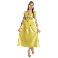 Disney Belle Klänning Maskeraddräkt