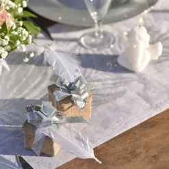 Dukningsrosetter Silver